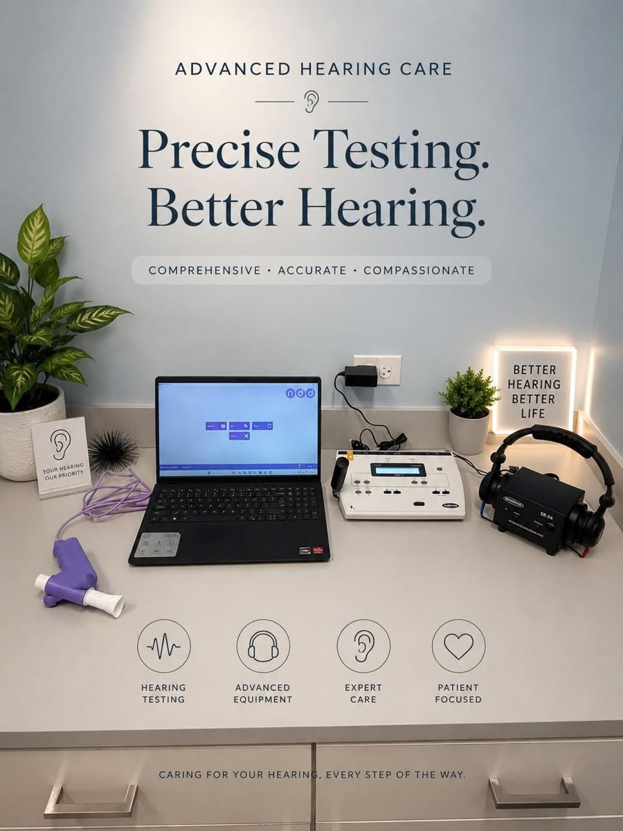 Hearing and spirometry testing station at Ezee Urgent Care